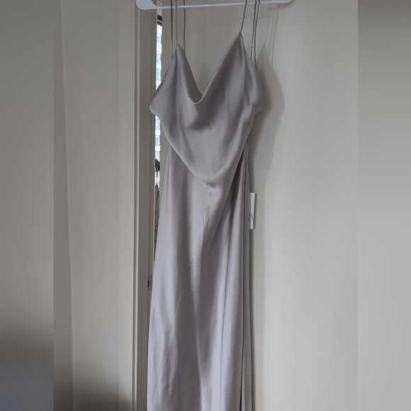 Zara backless dress in taupe - Picture 4 of 5